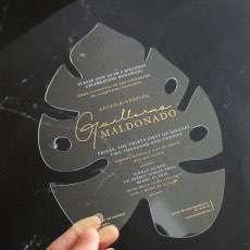 Transparent  Acrylic Invitation Card Birthday Card Celebration Invitation Card